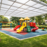 techo-policarbonato-zona-juegos-infantiles